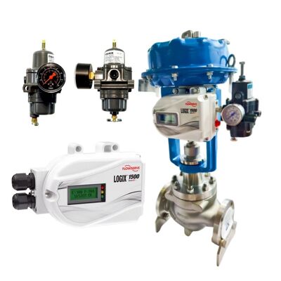 Flowserve Logix 1500 posicionador digital de válvulas con comunicación HART 7 IP66 NEMA 4X Protección y señal de entrada de 4 ‰ 20 mA DC