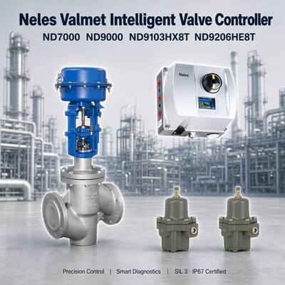 Nuevo Neles Valmet Me Tso ND7000 ND9000 ND9103HX8T ND9206HE8T Pneumático controlador de posición de válvula digital inteligente