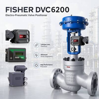 Nueva marca OEM F-isher Butterfly válvula de control neumático y DVC6200 posicionador de válvula