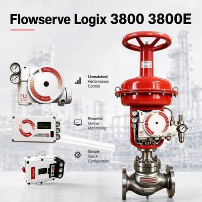 Flowserve Logix 3800 3800E Posicionador de válvulas digitales Componentes de válvulas de control confiables en stock