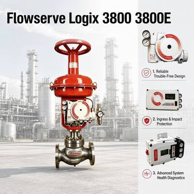 Alta precisión de flujo de servicio Logix 3800 3800E posicionador de válvula digital fiable de control de las válvulas de piezas en stock