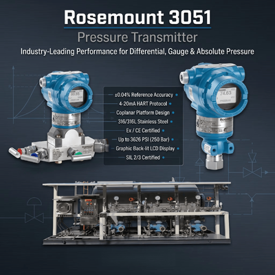 Nuevo montador de rosa. 3051 Smart HART Medidor de presión diferencial Transmisor de presión inteligente
