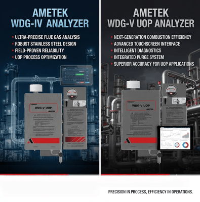 Analizador Ametek WDG-IV UOP Analizador de gas de proceso de medición de oxígeno de circonio Analizador de procesos industriales