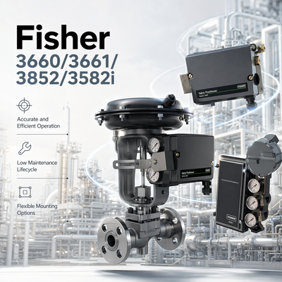 Posicionadores de válvula electroneumática OEM de gas de bola F-isher 3660/3661/3852/3582i originales en stock