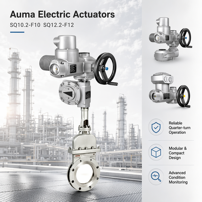 Actuadores Eléctricos Industriales Auma de Alto Rendimiento SQ10.2-F10 SQ12.2-F12 Reemplazo Universal