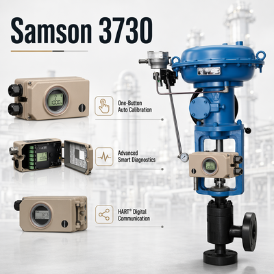 Posicionador de Válvula Inteligente Samson 3730 HART Controlador Neumático Digital