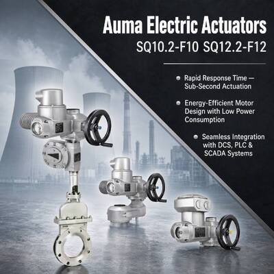 Actuadores Eléctricos Industriales Auma de Alto Rendimiento SQ10.2-F10 SQ12.2-F12 Reemplazo Universal