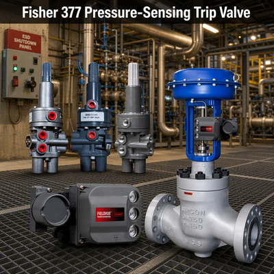 Fi-sher 377 válvula de escape de detección de presión apagado de emergencia neumático falla válvula de control de seguridad válvula de escape