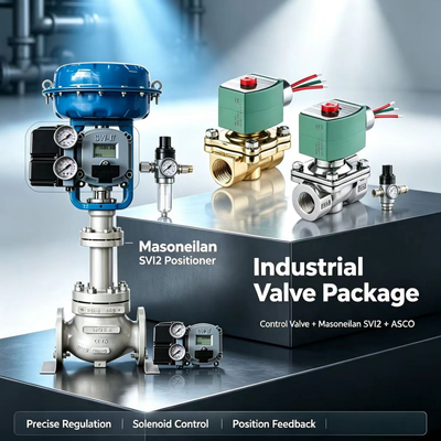 Masoneilan SVI2-21113111 SVI2-21123121 Posicionador de válvula digital inteligente con válvulas de bobina de solenoide ASCO