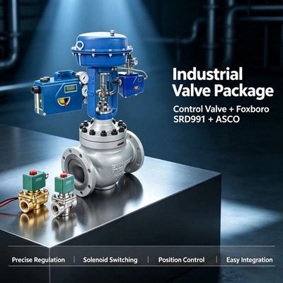 Posicionador Inteligente de Válvulas Foxboro SRD991 SRD991-BHFS6EA4NY-V01 con Válvulas de Carrete Solenoide ASCO
