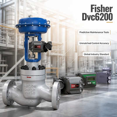 Posicionador de Válvula Inteligente F-isher DVC6200 con Diagnóstico Completo de Proceso para Válvulas de Control en Plantas de Petróleo, Gas, Química y Energía