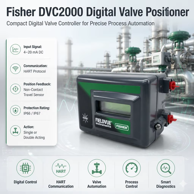 Fieldvue HC DVC2000 de acción única de retroalimentación de baja presión posicionador de válvula digital