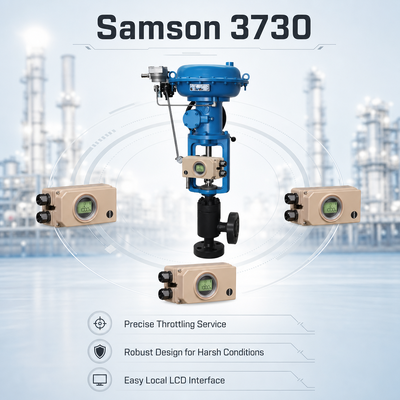 Samson 3730 Smart Valve Positioner HART Digital Pneumatic Actuator Controller Steel Ball/Globe Oil Gas Water Treatment System
