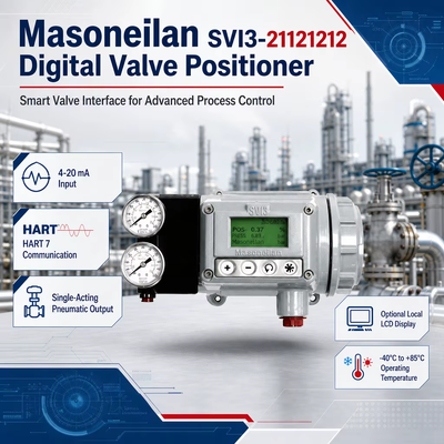 IP66 original Masoneilan SVI3-21121212 SVI3-21121112 Digital HART Electropneumático posicionador de válvula inteligente