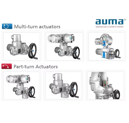 AUMA SA SQ Actuador eléctrico modulador,4-20mA señal de alta precisión para la automatización de tuberías de la central eléctrica válvula industrial