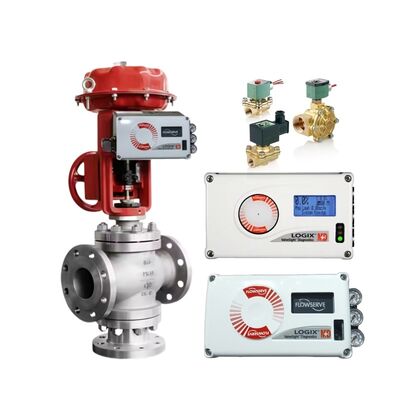 Flowserve Logix 520MD Digital HART Controlador de válvulas eléctrico neumático inteligente Posicionador de válvulas de control con válvula de solenoide Asco