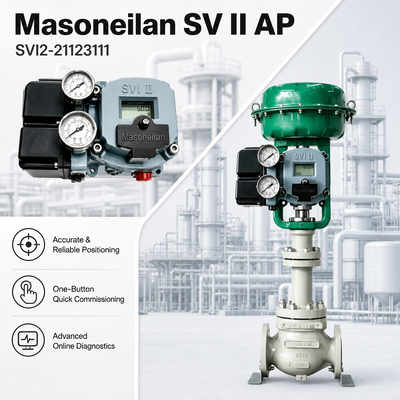 Posicionador Digital de Válvula Masoneilan SVI II AP SVI2 21123111 Posicionador Inteligente HART 4-20mA