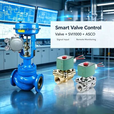 Masoneilan SVi1000 posicionador de válvula digital 4-20mA control neumático HART con válvula de solenoide ASCO