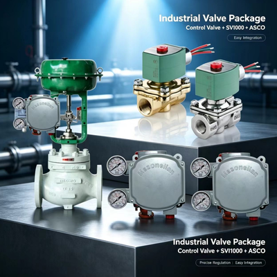 Masoneilan SVi1000 posicionador de válvula digital 4-20mA control neumático HART con válvula de solenoide ASCO