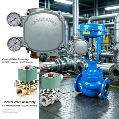 Masoneilan SVi1000 posicionador de válvula digital 4-20mA control neumático HART con válvula de solenoide ASCO