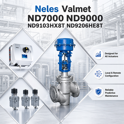 Posicionador de Válvula Digital Inteligente Neles Valmet ND7000 ND9000 ND9103HX8T ND9206HE8T para la Industria Petroquímica de Petróleo y Gas