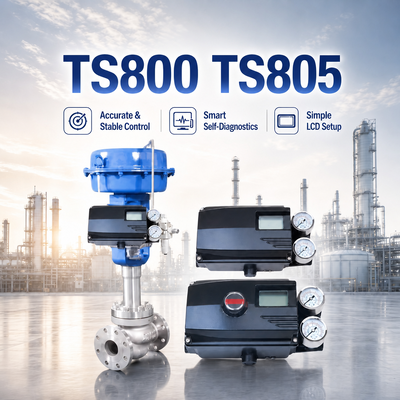 La serie TS800 TS805 de posicionador inteligente de válvulas HART