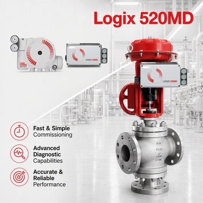 Flowserve Logix 520MD Plus posicionador digital HART 4 20mA actuador de válvula de control energía química de gas de aceite