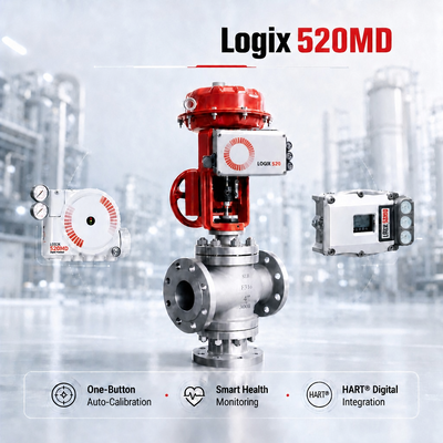Posicionador digital HART 7 Flowserve Logix 520MD Plus 4 20mA IP66