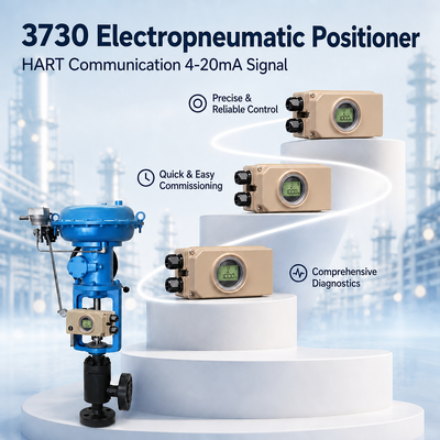 posicionador electroneumático inteligente HART 4 20mA diagnóstico de válvula de control con calibración automática