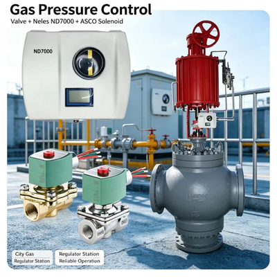 Controlador de Válvula Digital Inteligente Valmet Me-sto Neles ND7000 con Válvula Solenoide ASCO para Control de Procesos