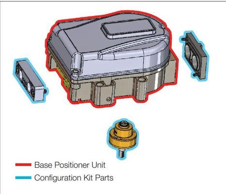 Logix 1500 Smart Digital Valve Positioner HART Communication 4 20mA IP67 Flow Control Petrochemical Refining Plant