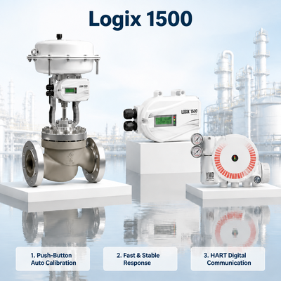 Logix 1500 posicionador de válvulas digitales inteligentes protocolo HART 4 20mA válvula de control neumático accesorio industria del petróleo y el gas