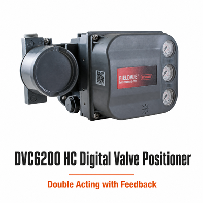 Control de válvula digital DVC6200 HC Posicionador de válvula de doble acción con retroalimentación