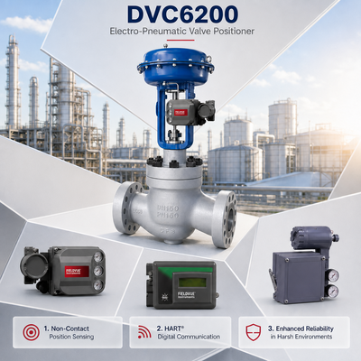 Posicionador de válvula neumática DVC6200 certificado ATEX IECEx -40 85°C Control de flujo Regulación de presión
