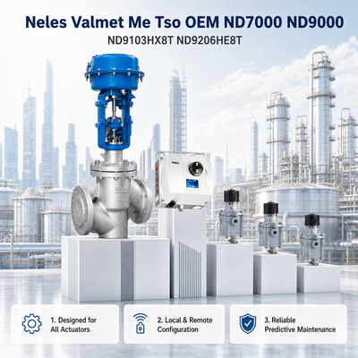 Posicionador Neumático Inteligente Neles Valmet Me Tso OEM ND7000 ND9000 ND9103HX8T ND9206HE8T Válvula Rotativa Lineal