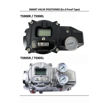 Tissin TS900 TS905 Smart Valve Positioner Digital Valve Controller with 4-20mA DC Input Signal Ex db IIC T5/T6 Explosion Proof and IP66 Protection