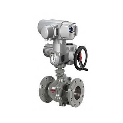 Actuador eléctrico industrial AUMA serie SA con IP68 y volante para válvulas de globo