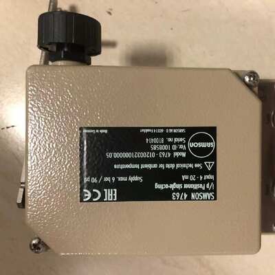 Paquete de posicionador de válvula Samson 4763 de precisión industrial avanzada para control inteligente
