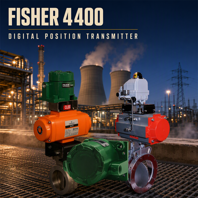 Transmisor de posición de válvula digital FIELDVUE 4400 de Fisher con detección sin contacto, capacidad SIL 2 y comunicación HART 7
