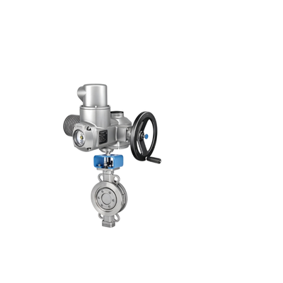 Actuador eléctrico multivuelta IP66 con construcción de acero inoxidable y aleación de aluminio y interruptores de par y límite ajustables para control inteligente de válvulas