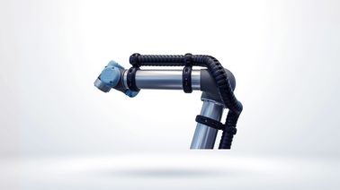 Brazo colaborativo de soldadura Igus Ur del robot - la abrazadera asegura los accesorios de la dirección del cable