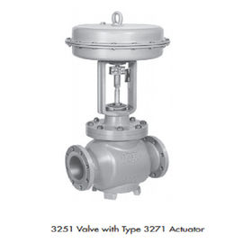 Válvula de control eléctrica del acero de aleación de la versión del ANSI 3251 series con el posicionador de la válvula