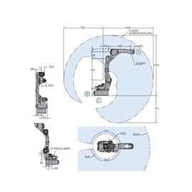 Robot de la soldadura al arco del eje de Yaskawa Motoman AR1440 6 que provee de funcionamiento rápido y exacto el regulador del robot YRC1000