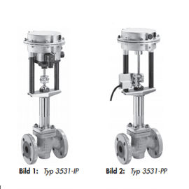 Fuente neumática PN 16 de la válvula industrial del control automático - presión del PN 25