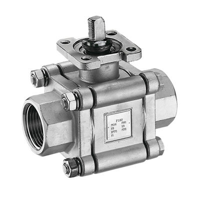 Vávula de bola cero de flotación SS316 de la salida ASME API 598