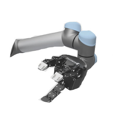 Agarrador del robot adaptante del finger de ROBOTIQ 3 combinado con el robot colaborativo de AUBO i5 para escoger el robot