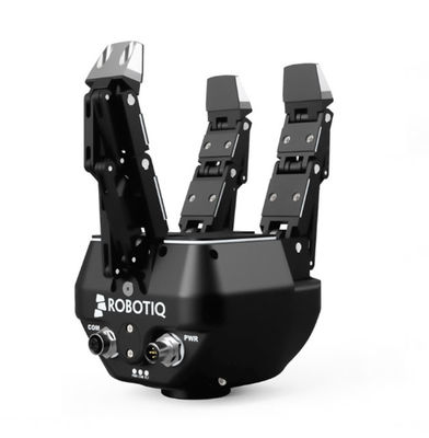 Agarrador del robot adaptante del finger de ROBOTIQ 3 combinado con el robot colaborativo de AUBO i5 para escoger el robot