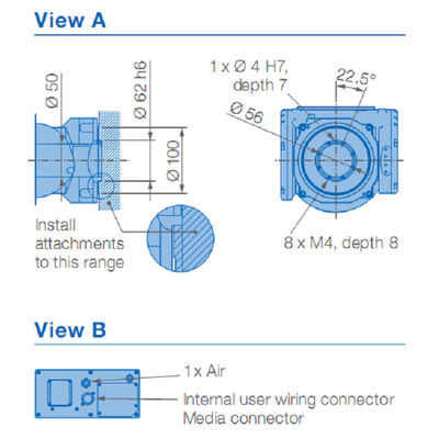 brazo del robot de los soldadores AR1440 Yaskawa del arco de la carga útil 12kg de 1440m m