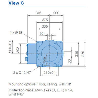 2.0KVA arman el brazo de soldadura del robot de 2010m m 6 AXIS Yaskawa