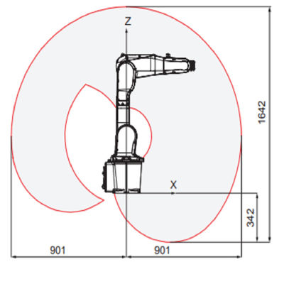 El ABB IRB1200 del brazo del robot de 6 ejes con flexible y funcional como el pequeño robot industrial para soldar con autógena y dar